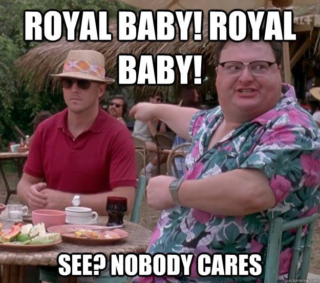 royal baby no one cares